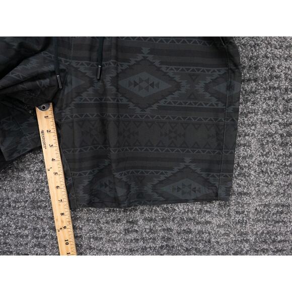 Chubbies Swim Trunks Mens 2XL Black Gray Aztec Southwest Print Lined Stretch - Picture 9 of 13